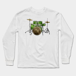 Drum Set Long Sleeve T-Shirt